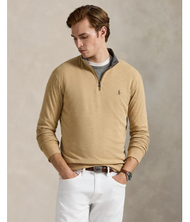 Luxury Jersey Quarter-Zip Pullover