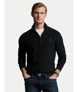 Ralph Lauren Half Zip Pique Knitted Sweater Regular Fit Ralph Lauren Half Zip Pique Knitted Sweater Regular Fit