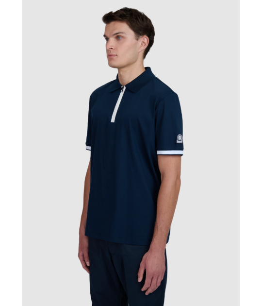 Sandbanks Silicone Zip Polo Shirt