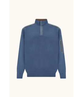 X-Soft Half-Zip Cotton Sweatshirt with Typhoon® Platinum Details X-Soft Half-Zip Cotton Sweatshirt with Typhoon® Platinum Details