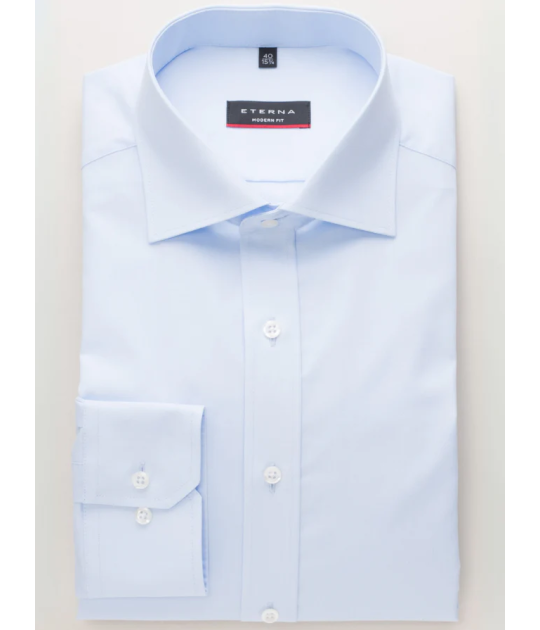 Eterna Modern Fit Shirt Blue